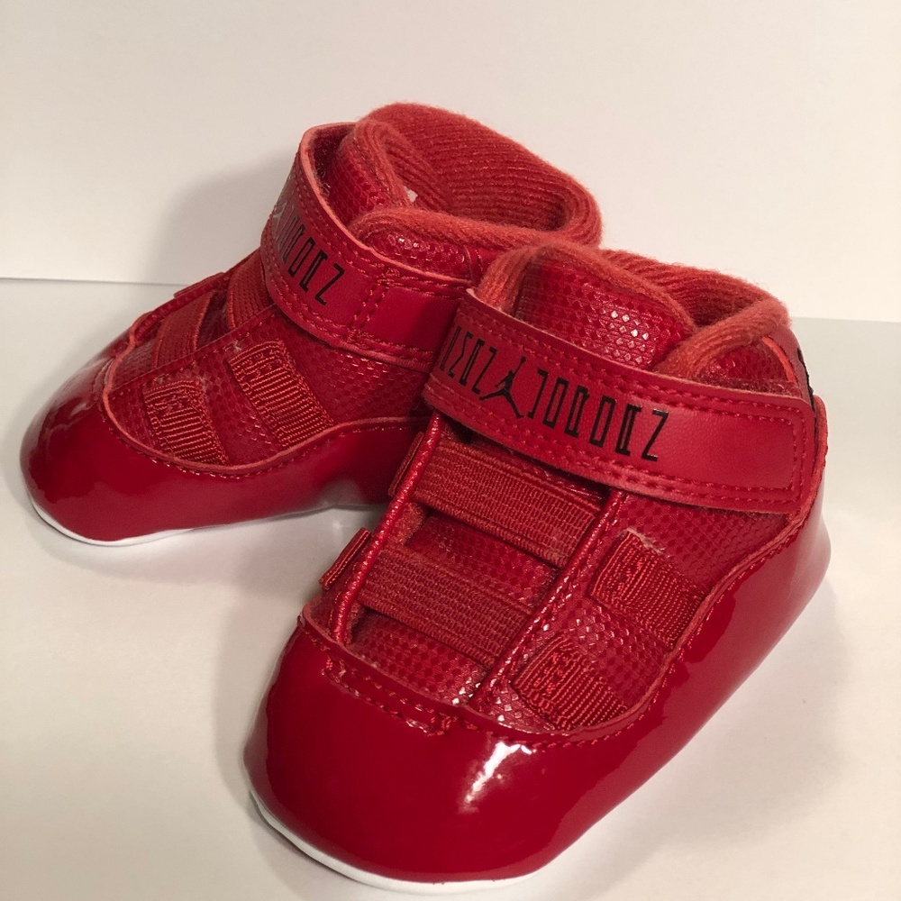 1c Air Jordan 11 Retro ALL RED Baby Jordans